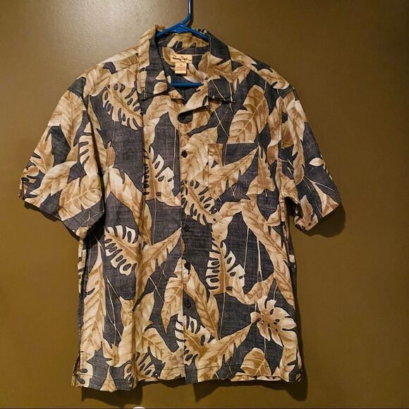 Panama Jack Hawaiian Shortsleeved Button Up Men’s Shirt Size Large - Picture 2 of 6
